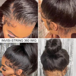 Kinky Straight Invisible-String Snug Fit 360 Full Lace Pre Plucked & Bleached HD Lace Glueless Wigs -Ethereal Hair Shop 700 360 kinky syraight pre all wig 6 cc6955be f86a 472d 9399 547aad66f136