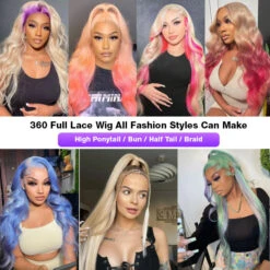 613 Blonde 360 HD Lace Front Human Hair Wigs Pre Plucked Straight Human Hair -Ethereal Hair Shop 700 360 lace wigs 2