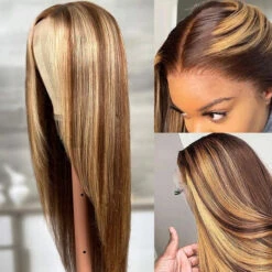 Hermosa Layered Cut 4/27 Highlight 13x4 Transparent Lace Wigs Straight Human Hair Wigs 15 Hermosa Layered Cut 4/27 Highlight 13x4 Transparent Lace Wigs Straight Human Hair Wigs -Ethereal Hair Shop 700 4 27 highlight Layered Cut lace wigs 2