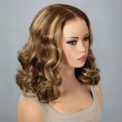 Highlight Color Short Loose Body Wave Pre Cut 8×5 HD Lace Wear Go Glueless Human Hair Wigs 220% Density 17 Highlight Color Short Loose Body Wave Pre Cut 8×5 HD Lace Wear Go Glueless Human Hair Wigs 220% Density -Ethereal Hair Shop 700 4 27 loose wave bob wig 5