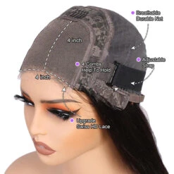 99J Burgundy 4x4 HD Lace Closure Human Hair Wig With Pre Plucked Hairline 27 99J Burgundy 4x4 HD Lace Closure Human Hair Wig With Pre Plucked Hairline -Ethereal Hair Shop 700 4 4 lace cap 1