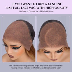 4/27 Highlight Brown Straight Wig 13x4 13x6 HD Lace Front Wigs Honey Blonde Human Hair Wigs -Ethereal Hair Shop 700 4 27 highlight lace wigs 18