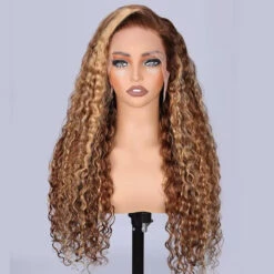 Highlight Water Wave Lace Frontal Human Hair Wigs #4/27 Color Brazilian Pre-plucked Lace Wig 13 Highlight Water Wave Lace Frontal Human Hair Wigs #4/27 Color Brazilian Pre-plucked Lace Wig -Ethereal Hair Shop 700 4 27 highlight lace wigs 8