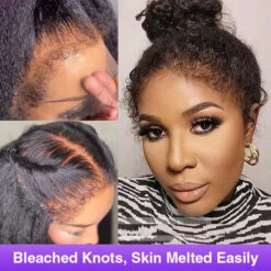 Glueless 4C Kinky Edge Hairline Kinky Straight Human Hair Wigs Pre Cut Lace 8x5 13x4 360 HD Lace Frontal Wigs 220% Density -Ethereal Hair Shop 700 4c 360 hidden strap cap 4 6fb0b035 c523 4606 82f3 f090fe71753a