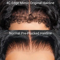 #1B/30 Balayage Highlights 4C Edges Curly Wig 13x6 Full HD Lace Pre Plucked Realistic Hairline Glueless Wig 20 #1B/30 Balayage Highlights 4C Edges Curly Wig 13x6 Full HD Lace Pre Plucked Realistic Hairline Glueless Wig -Ethereal Hair Shop 700 4c curly edges