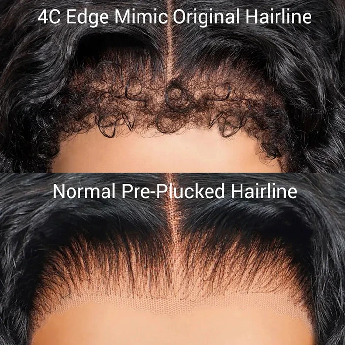 #1B/30 Balayage Highlights 4C Edges Curly Wig 13x6 Full HD Lace Pre Plucked Realistic Hairline Glueless Wig 9 #1B/30 Balayage Highlights 4C Edges Curly Wig 13x6 Full HD Lace Pre Plucked Realistic Hairline Glueless Wig - Image 7