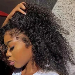 4C Edges Lace Front Bob Wig Glueless Curly Human Hair Wig With Pre Plucked Hairline 220% Density 17 4C Edges Lace Front Bob Wig Glueless Curly Human Hair Wig With Pre Plucked Hairline 220% Density -Ethereal Hair Shop 700 4c edges lace wig 2