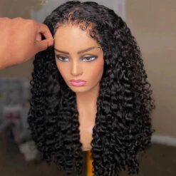 4C Edges Hairline Wig Deep Wave 8x5/13x6 HD Lace Front Wigs Human Hair With Curly Baby Hair Realistic Hairline -Ethereal Hair Shop 700 4c edges lace wigs 36