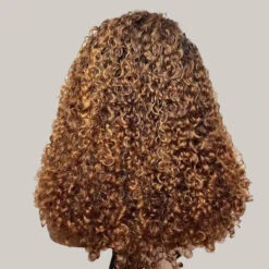 4C Curly Edges Hairline Wig Golden Brown Color Human Hair Curly Wigs 13x6 Full HD Lace Frontal Glueless Wig -Ethereal Hair Shop 700 4c edges lace wigs 41 86b0a3fa 338d 4ff2 8945 6e0e2d6bca25
