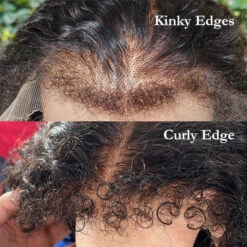 Kinky Edges Hairline Lace Front Wigs Pre Cut 8x5 13x4 HD Lace Human Hair Wigs 180% Density 28 Kinky Edges Hairline Lace Front Wigs Pre Cut 8x5 13x4 HD Lace Human Hair Wigs 180% Density -Ethereal Hair Shop 700 4c edges lace wigs 72