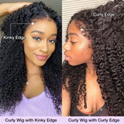 Kinky Edges Hairline Lace Front Wigs Pre Cut 8x5 13x4 HD Lace Human Hair Wigs 180% Density 34 Kinky Edges Hairline Lace Front Wigs Pre Cut 8x5 13x4 HD Lace Human Hair Wigs 180% Density -Ethereal Hair Shop 700 4c edges lace wigs 74