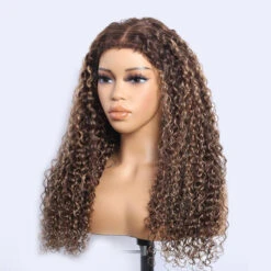 Glueless Pull Go Drawstring Curly Wig With 4C Curly Edge Hairline 13x4 13x6 HD Lace Human Hair Wigs 220%Density Full Hair -Ethereal Hair Shop 700 4c highlight lace wig 2 1