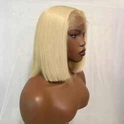 4C Edges Hairline Blonde 613 Silky Straight Glueless Ready To Wear Pre-Cut Lace Bob Wigs 220% Density 11 4C Edges Hairline Blonde 613 Silky Straight Glueless Ready To Wear Pre-Cut Lace Bob Wigs 220% Density -Ethereal Hair Shop 700 613 bob wig with curly edges wig 7