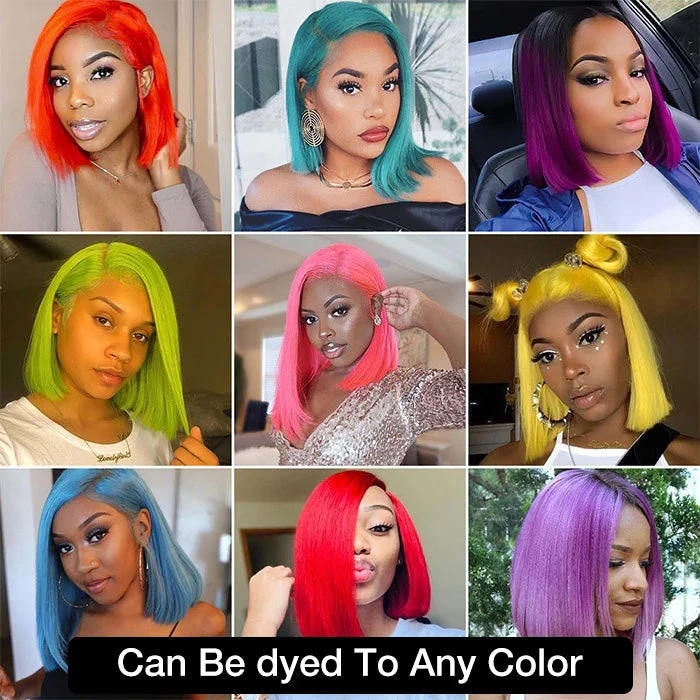 613 Blonde Straight Bob Wigs Human Hair Pre Plucked Glueless HD Lace Wig 220% Density 12 613 Blonde Straight Bob Wigs Human Hair Pre Plucked Glueless HD Lace Wig 220% Density - Image 10