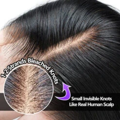 Pre-Cut 13x4 Lace Front Straight Layered Wig 100% Human Hair Glueless Wig Pre Bleached Knots Pre Plucked Hairline -Ethereal Hair Shop 700 6 1 bf6754bb b905 4b03 a008 099e683552b9