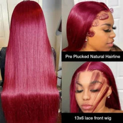 13x6 HD Lace Front Wig Human Hair Wigs 99J Burgundy Pre-Plucked Remy Human Hair Deep Part Wigs 20 13x6 HD Lace Front Wig Human Hair Wigs 99J Burgundy Pre-Plucked Remy Human Hair Deep Part Wigs -Ethereal Hair Shop 700 99j lace wig 5