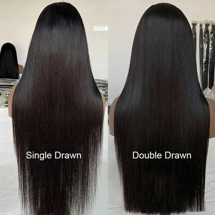 Double Drawn Human Hair Wigs Pre Bleached Knots 13X6 HD Lace Frontal Straight Hair 250% Density Glueless Wigs 4 Double Drawn Human Hair Wigs Pre Bleached Knots 13X6 HD Lace Frontal Straight Hair 250% Density Glueless Wigs - Image 2
