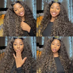 Blonde Highlight Deep Wave Virgin Human Hair 13X6 Full HD Lace Frontal Wigs -Ethereal Hair Shop 700 M 1B 27 HIGHLIGHT DEEP WAVE LACE WIG 17