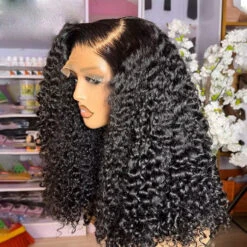 Double Drawn Human Hair Wig Full & Voluminous Pixie Curls Wig 300% Density Put On Go® Glueless Wigs