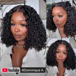250% Density Popping Curly HD Lace Front Wigs Pre Bleached Glueless Ready To Go Human Hair Wigs -Ethereal Hair Shop 700 Popping Curly lace wig 30