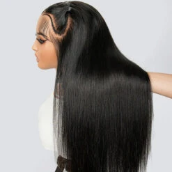Pre Braided Hairstyles For Straight Hair Glueless 13x6 Full Lace Front Wigs With Pre Bleached Knots 26 Pre Braided Hairstyles For Straight Hair Glueless 13x6 Full Lace Front Wigs With Pre Bleached Knots -Ethereal Hair Shop 700 Pre Braided Wigs 50