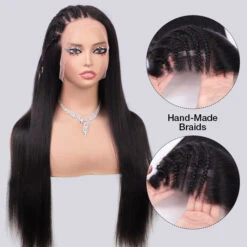Pre Braided Hairstyles For Straight Hair Glueless 13x6 Full Lace Front Wigs With Pre Bleached Knots 34 Pre Braided Hairstyles For Straight Hair Glueless 13x6 Full Lace Front Wigs With Pre Bleached Knots -Ethereal Hair Shop 700 Pre Braided Wigs 55