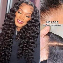 Small Wand Curl Glueless Wig Versatile 8x5 Closure HD Lace Pre Plucked & Bleached Ready To Go