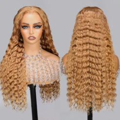Honey Blonde Deep Wave Wig 13x4 13x6 Skin Melt HD Transparent Lace Front Human Hair Wigs 13 Honey Blonde Deep Wave Wig 13x4 13x6 Skin Melt HD Transparent Lace Front Human Hair Wigs -Ethereal Hair Shop 700 27 deep wave wig 3