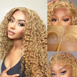Honey Blonde Deep Wave Wig 13x4 13x6 Skin Melt HD Transparent Lace Front Human Hair Wigs 16 Honey Blonde Deep Wave Wig 13x4 13x6 Skin Melt HD Transparent Lace Front Human Hair Wigs -Ethereal Hair Shop 700 27 deep wave wig 6