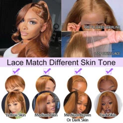#30 Auburn Brown Hair Colored Human Hair Wigs Loose Wave 13x6 HD Lace Frontal Wigs 19 #30 Auburn Brown Hair Colored Human Hair Wigs Loose Wave 13x6 HD Lace Frontal Wigs -Ethereal Hair Shop 700 30 brown lace frontal wigs 10