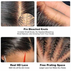 Glueless 13x4 Water Wave HD Lace Frontal Wig Put On And Go No Glue Lace Front Wigs With Invisible Knots 24 Glueless 13x4 Water Wave HD Lace Frontal Wig Put On And Go No Glue Lace Front Wigs With Invisible Knots -Ethereal Hair Shop 700 bleached small knots wigs 5 bbbee287 f778 44f0 a7dd af4628681e8e