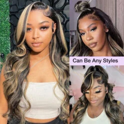 Honey Blonde Highlight Straight/Body Wave Wig 5x5 Invisible HD Lace Closure Wig 100% Human Hair 14 Honey Blonde Highlight Straight/Body Wave Wig 5x5 Invisible HD Lace Closure Wig 100% Human Hair -Ethereal Hair Shop 700 blonde highlight lace wig 5 fb8affb4 10ec 4641 9b40 24d9102af146