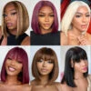 Short Bob Wigs For Girl 13*4 HD Lace Front Human Hair Wigs Pre Plucked 1 Short Bob Wigs For Girl 13*4 HD Lace Front Human Hair Wigs Pre Plucked -Ethereal Hair Shop 700 bob lace wig