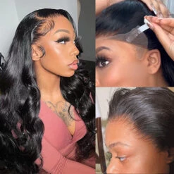 SKINLIKE HD Lace Frontal Wig 13x6 Pre-Cut Lace Full Frontal 3D Body Wave Pre-Everything Glueless Wig -Ethereal Hair Shop 700 body wave pre all lace wig 15