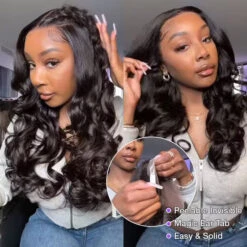 3D Body Wave Ear To Ear 13x6 Lace Frontal Wig Pre Plucked Pre Bleached Pre Cut Gluless Wig -Ethereal Hair Shop 700 body wave pre all lace wig 29 b7a00d14 a6e2 41db 8e23 16eece068b1f