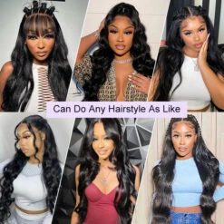 Body Wave 5x5 Invisible HD Lace Closure Wigs Pre Plucked & Pre Bleached Glueless Human Hair Wigs -Ethereal Hair Shop 700 body wave wig 9