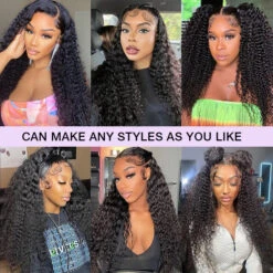 Curly Hair 5x5 HD Lace Closure Wig 100% Virgin Human Hair Wigs Pre Plucked Hairline Glueless Wig -Ethereal Hair Shop 700 curly lace glueless wigs 30