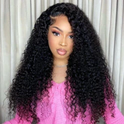 Pre-Knotless Glueless Curly Wig Versatile Pre Cut 8x5 Closure HD Lace Human Hair Wigs Put On Go® -Ethereal Hair Shop 700 curly lace glueless wigs 5