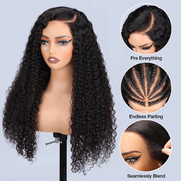 Virgin Brazilian Curly 13x4 HD Lace Ear-to-Ear Frontal Wig Invisible Knots Large & Small Cap Size 220% Density 14 Virgin Brazilian Curly 13x4 HD Lace Ear-to-Ear Frontal Wig Invisible Knots Large & Small Cap Size 220% Density - Image 12