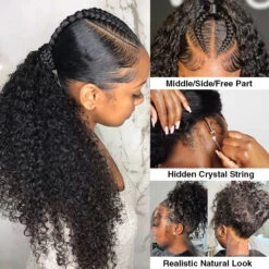Upgrade Invisi-String Snug Fit 360 HD Lace Frontal Curly Glueless Human Hair Wig 27 Upgrade Invisi-String Snug Fit 360 HD Lace Frontal Curly Glueless Human Hair Wig -Ethereal Hair Shop 700 curly pre all lace wig 24