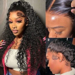 Deep Wave Snug Fit 360 Lace Frontal Wig 100 Human Hair Wigs For Women Pre Bleached Knots 23 Deep Wave Snug Fit 360 Lace Frontal Wig 100 Human Hair Wigs For Women Pre Bleached Knots -Ethereal Hair Shop 700 deep wave invisi string lace wig 7