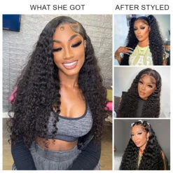Deep Wave 4x4 HD Lace Closure Wig Pre Cut & Plucked & Bleached Put On Go® Glueless Wig Beginner Friendly 22 Deep Wave 4x4 HD Lace Closure Wig Pre Cut & Plucked & Bleached Put On Go® Glueless Wig Beginner Friendly -Ethereal Hair Shop 700 deep wave skin melt hd lace wig 26