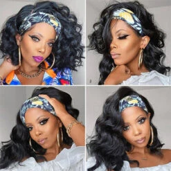 220% Density Body Wave Hair Headband Bob Wig Glueless Human Hair Half Wig 13 220% Density Body Wave Hair Headband Bob Wig Glueless Human Hair Half Wig -Ethereal Hair Shop 700 headband bob wig 11