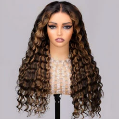 1B/30 Balayage Highlight Deep Wave 13X6 Full HD Lace Frontal Human Hair Wigs 14 1B/30 Balayage Highlight Deep Wave 13X6 Full HD Lace Frontal Human Hair Wigs -Ethereal Hair Shop 700 highlight 1b 30 lace wig 11