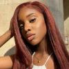 Glueless 4C Kinky Edges Wig #33 Reddish Brown Kinky Straight Human Hair Wigs For Black Women 2 Glueless 4C Kinky Edges Wig #33 Reddish Brown Kinky Straight Human Hair Wigs For Black Women -Ethereal Hair Shop 700 kinky edges 33 kinky straight wig 4