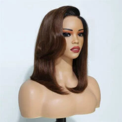 Handcraft Layered Cut 8×5 HD Lace Wear Go Glueless Shoulder Length C Part HD Lace Wig -Ethereal Hair Shop 700 layered bob wig 12