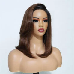 Handcraft Layered Cut 8×5 HD Lace Wear Go Glueless Shoulder Length C Part HD Lace Wig -Ethereal Hair Shop 700 layered bob wig 13