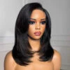 Handcraft Layered Cut 8×5 HD Lace Wear Go Glueless Shoulder Length C Part HD Lace Wig 1 Handcraft Layered Cut 8×5 HD Lace Wear Go Glueless Shoulder Length C Part HD Lace Wig -Ethereal Hair Shop 700 layered bob wig 15