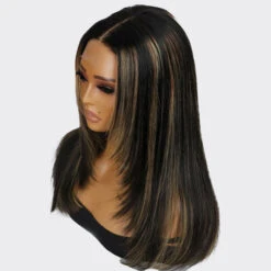 Trendy Layered Cut Straight Wig 13x6 Transparent HD Lace Frontal Wig -Ethereal Hair Shop 700 layered cut straight lace wig 13