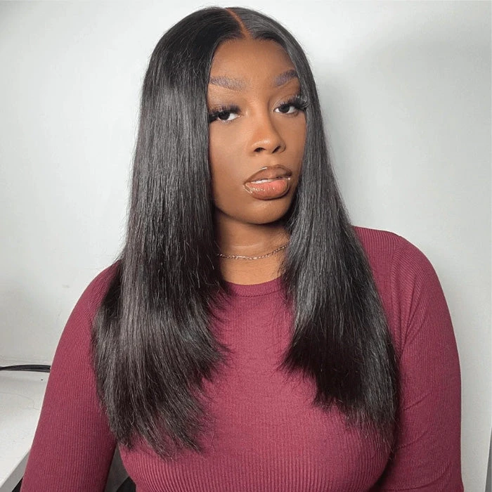 Hermosa Layered Cut Pre-plucked Glueless 13x4 Frontal Lace Wig 100% Human Hair Wigs 9 Hermosa Layered Cut Pre-plucked Glueless 13x4 Frontal Lace Wig 100% Human Hair Wigs - Image 7
